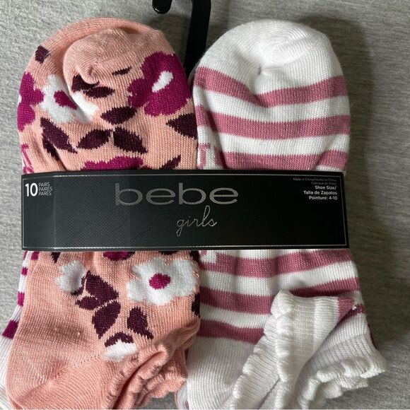 Bebe Girls Ankle Socks 6 Pairs Pack Set - Picture 6 of 6